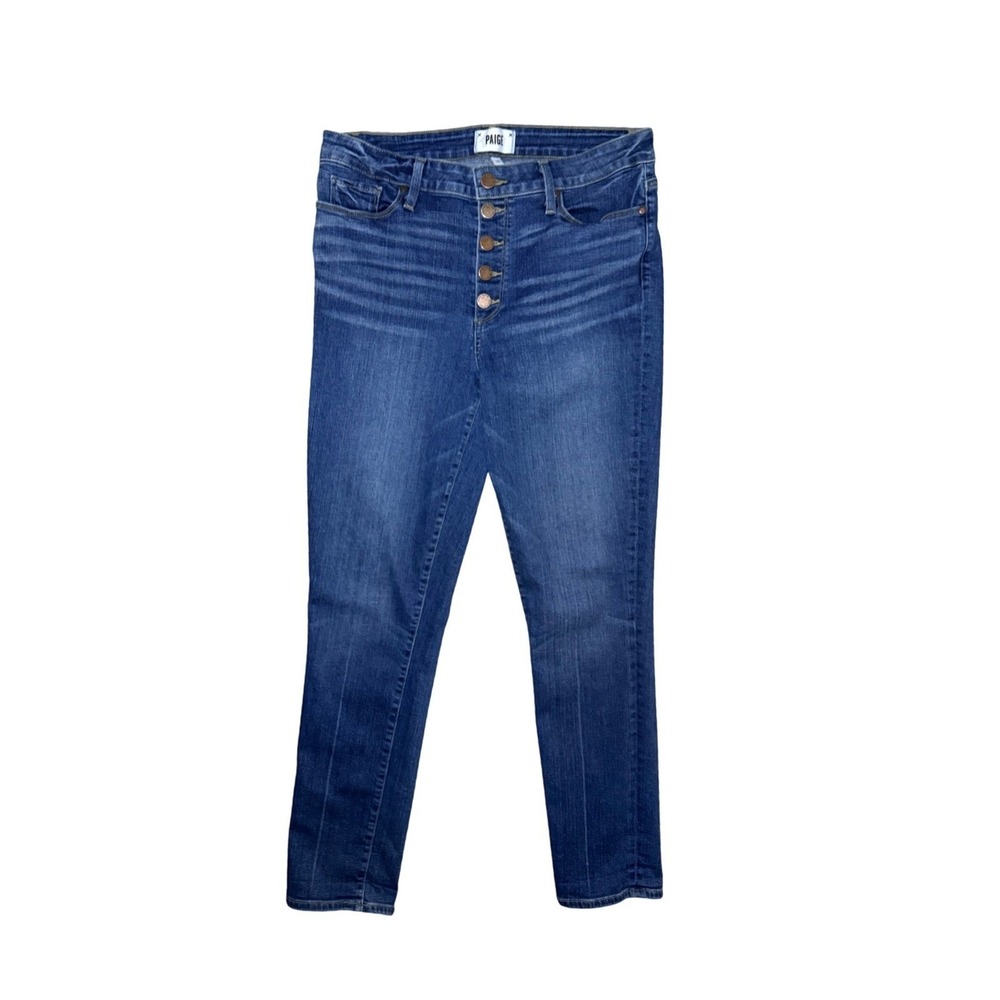Paige Blue Skinny Jeans Women Size 31 Denim Ankle Pants
